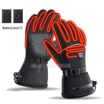 Winter Heated Gloves – Battery-Powered Thermal Waterproof Gloves for Snowboarding, Cycling & Skiing 1