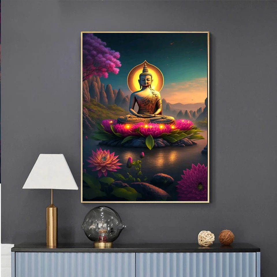 Diy 5D Diamond Painting 2023 New Buddha Full Square/Round Mosaic