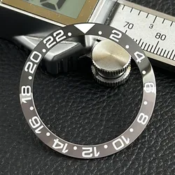 Enhanced Ceramic Bezel GMT in Black and Gray (WHITE)