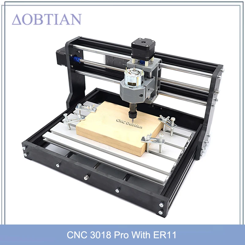 CNC 3018 Pro Laser Engraver Wood Router GRBL ER11 DIY Mini Engraving Machine for PCB PVC with Offline Controller