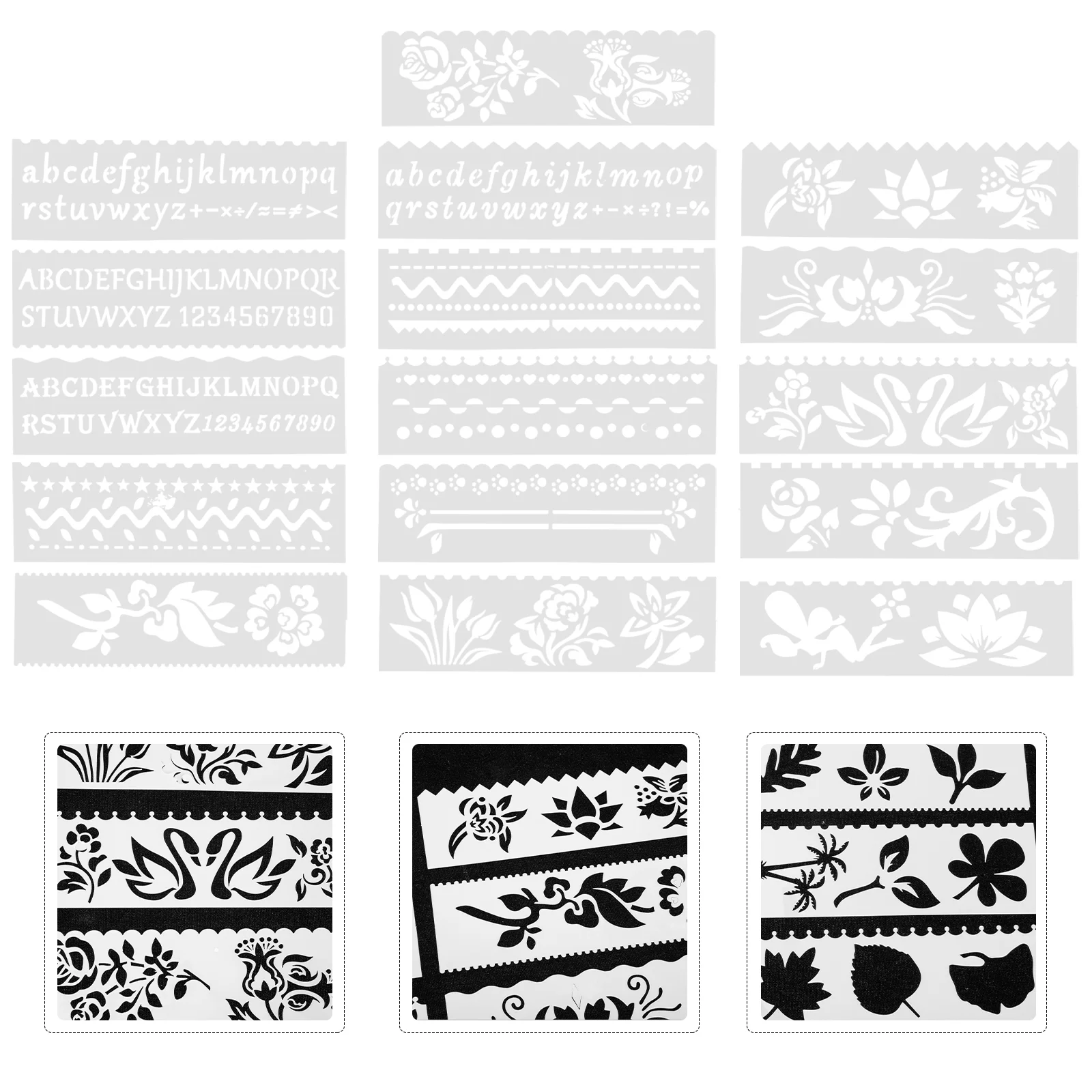 

Трафарет для рисования 6 шт., Аэрограф с вырезами, форма для рисования, бумажные инструменты для рисования «сделай сам», для тортов, стен, ткани