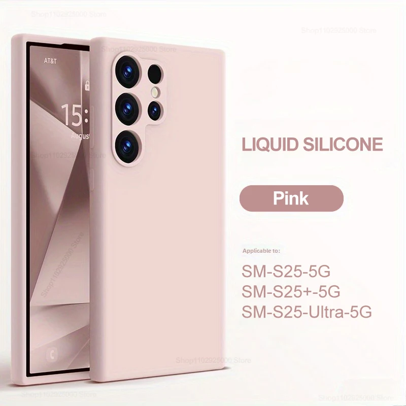 Case For Samsung S26 Ultra Liquid Silicone Case For Samsung Galaxy S26 S25 S24 Ultra Plus Soft Cover For Samsung S23 Ultra Cases