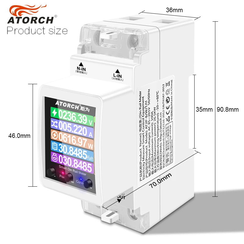  Ʈ      , AT2P, AC110V, 220V, 100A, Kwh   跮, 50Hz, 60Hz, RS485