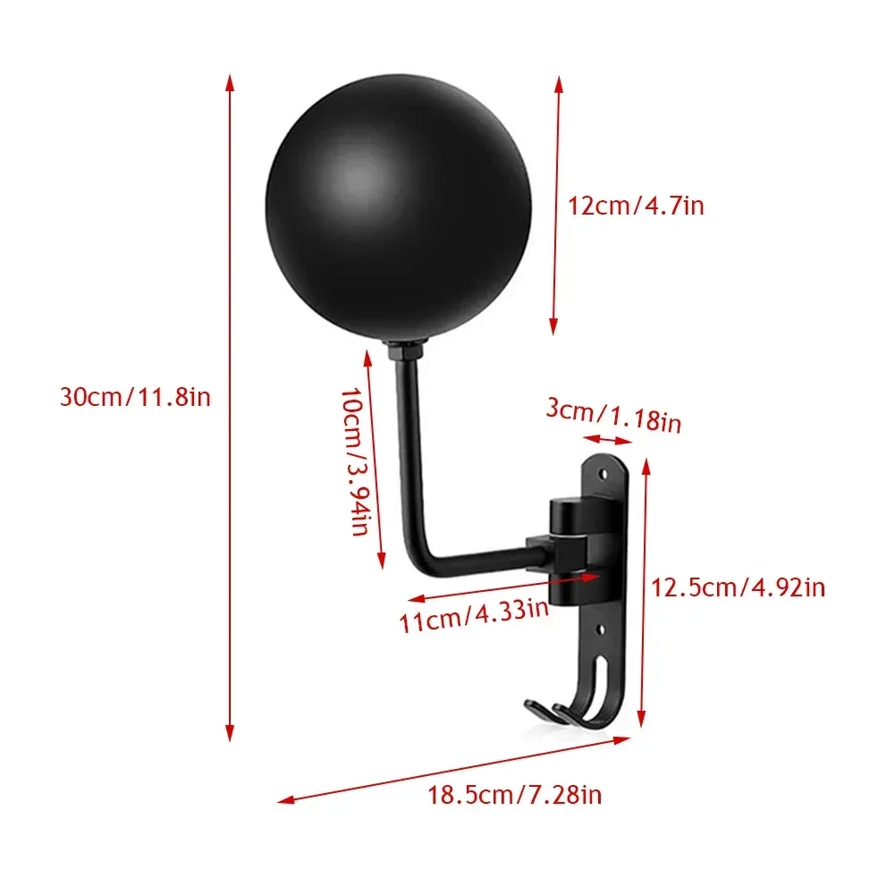 Motorcycle Helmet Holder Wall Mount 180&deg; Rotation Helmet Hanger Stand Rack