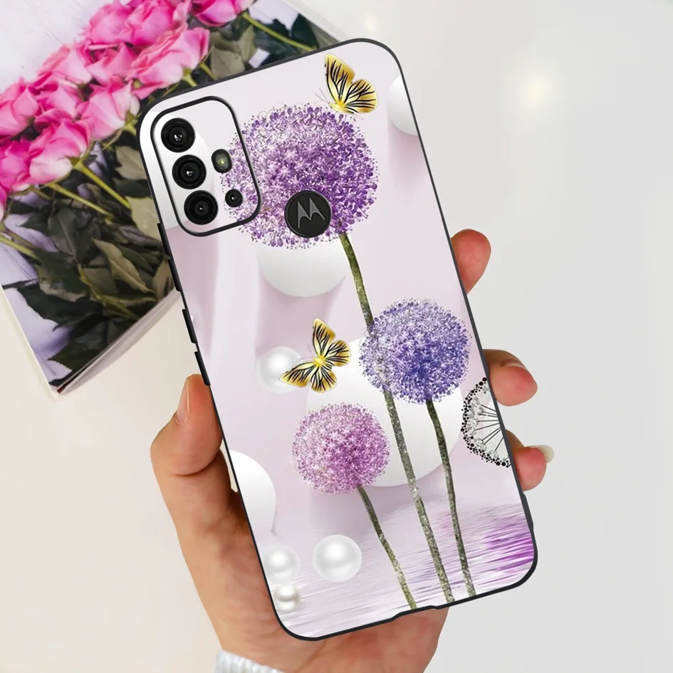 Fashion Butterfly Soft Silicone Black Case - Stylish Back Cover for Motorola Moto G Series Phones