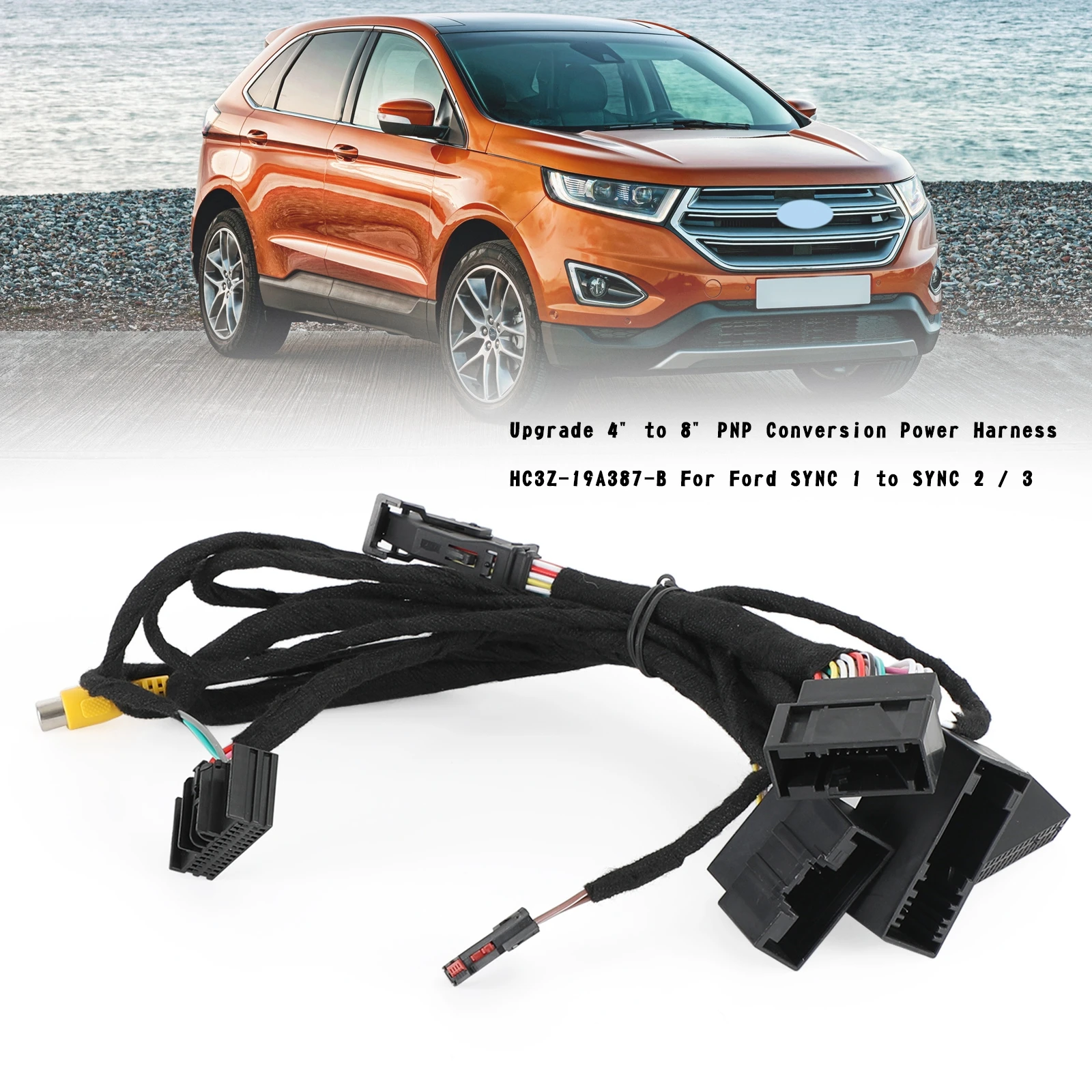 

Areyourshop 4" to 8" PNP Conversion Power Harness For Ford Fusion/ F-150 HC3Z-19A387-B, HU5Z-19A387-A Car Auto Parts