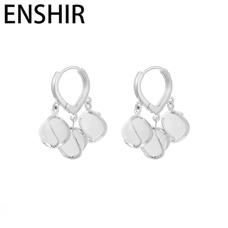 

ENSHIR колокольчик Орхидея кисточка круглые серьги-кольца из бисера для женщин темпераментные модные ювелирные изделия