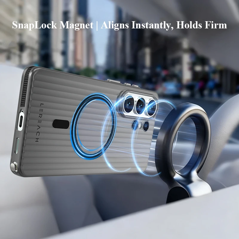 LeReach TOC ICICLE Case with Light Grips and Magnetic Micron-Level Frosted Protection Cover