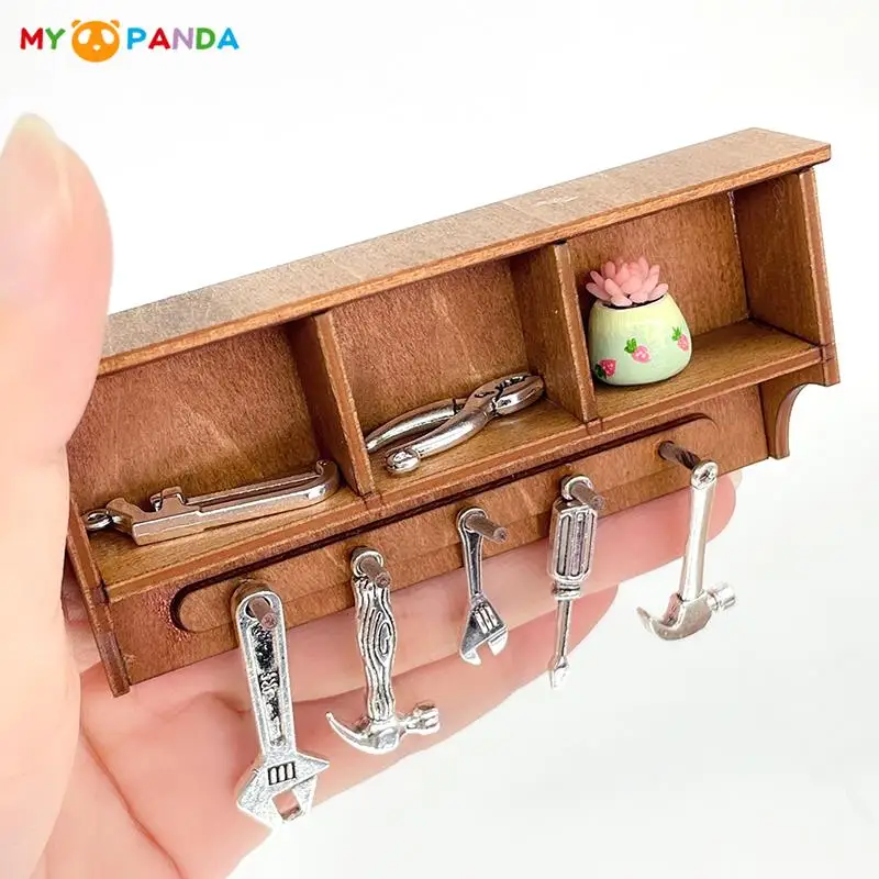 7Pcs/Set 112 Dollhouse Miniature Repair Tool Screwdriver Hammer Wrench