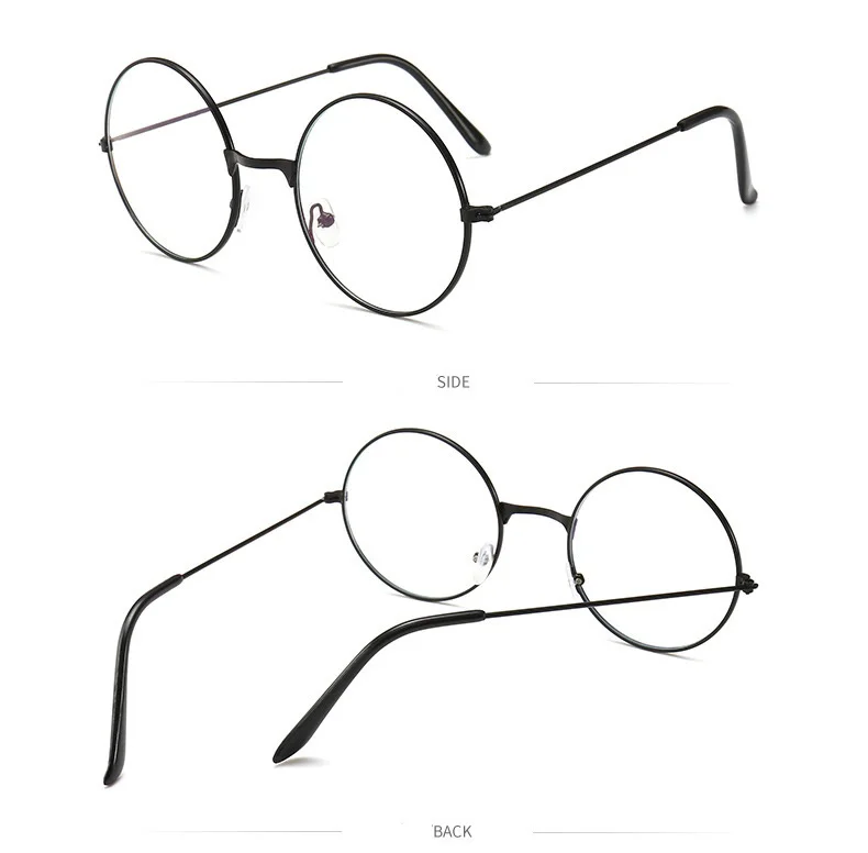 Männer und frauen retro rund blaulicht computer spiegel lesen spiele augenschutz deko brille – Detail 2