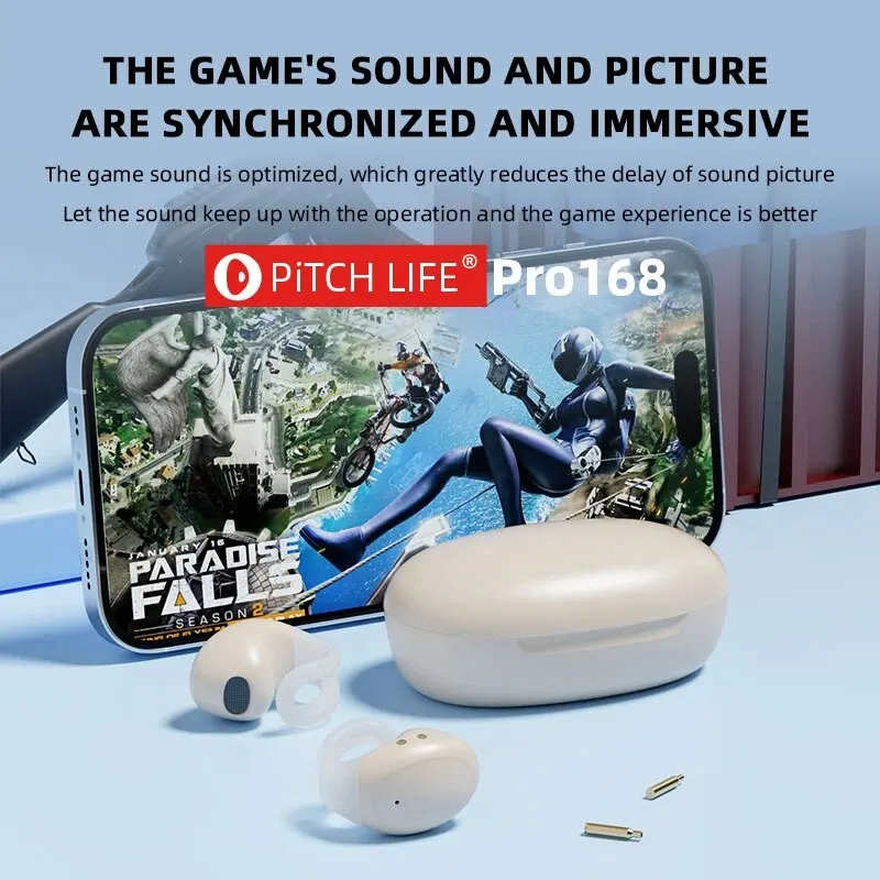Pro168 PiTCHLIFE 블루투스 헤드셋, RGB 터치라이트, 하이 퀄리티 귀마개, 땀 방지, HD 사운드, 스테레오 범용 헤드셋