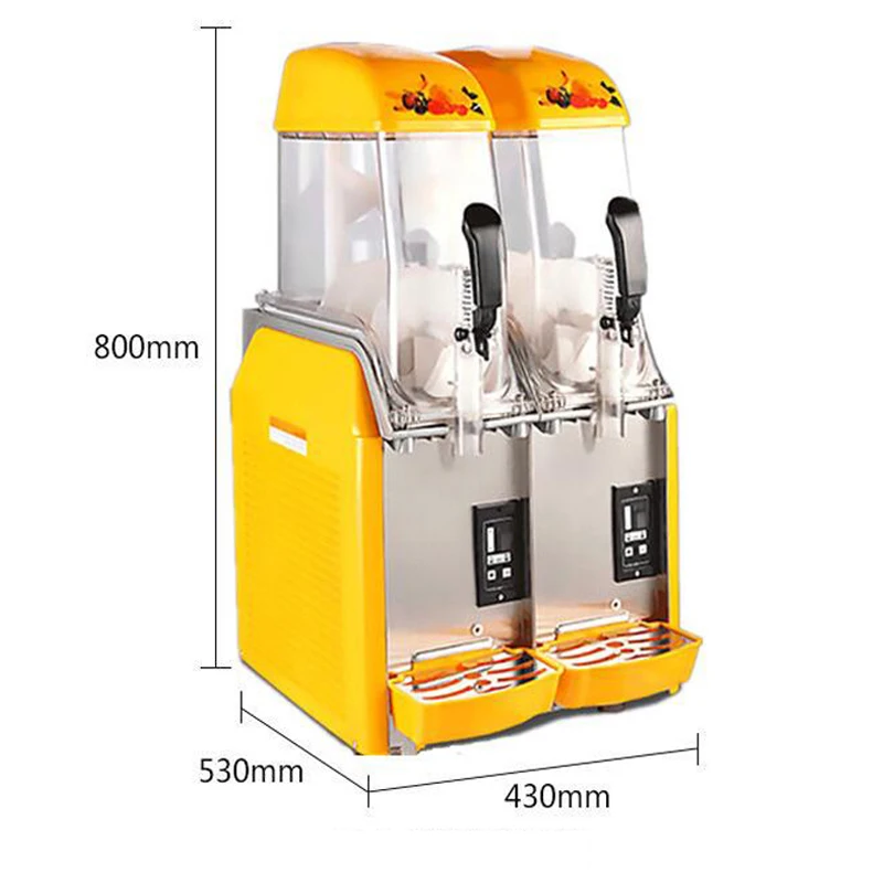 Double-Cylinder Sludger Beverage Machine with Large Capacity