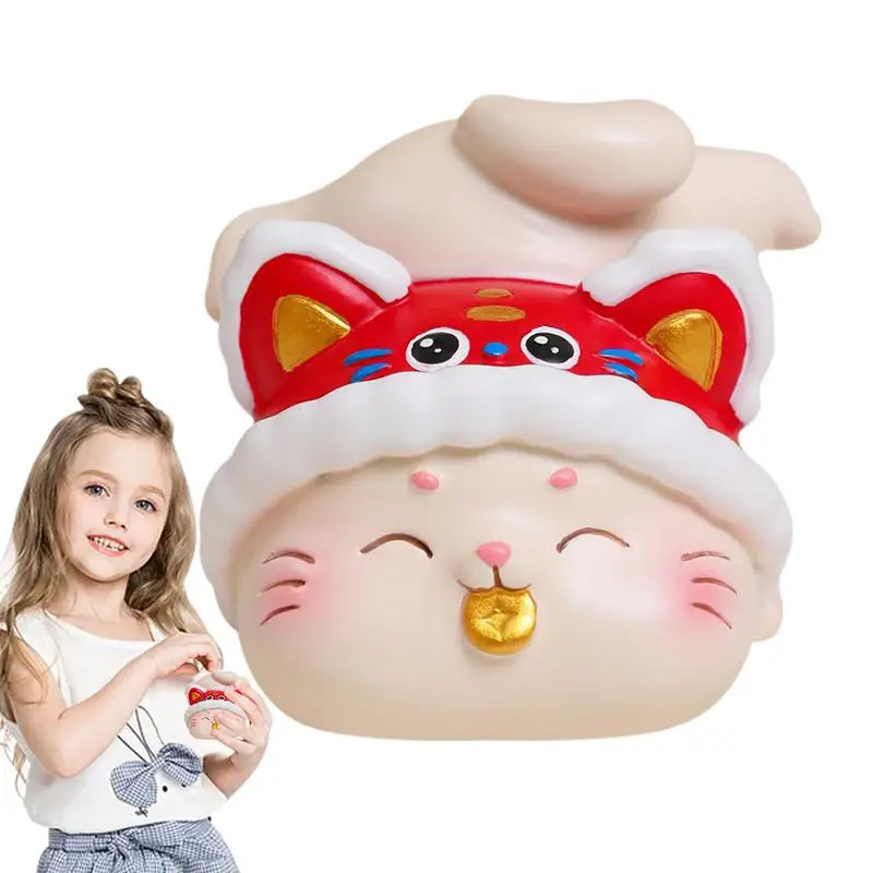 Maneki Neko Statue Lucky Cat Ornaments Feng Shui Fortune Lucky Cat Figurine Da Collezione Collezione Di Figure Fortune Decor