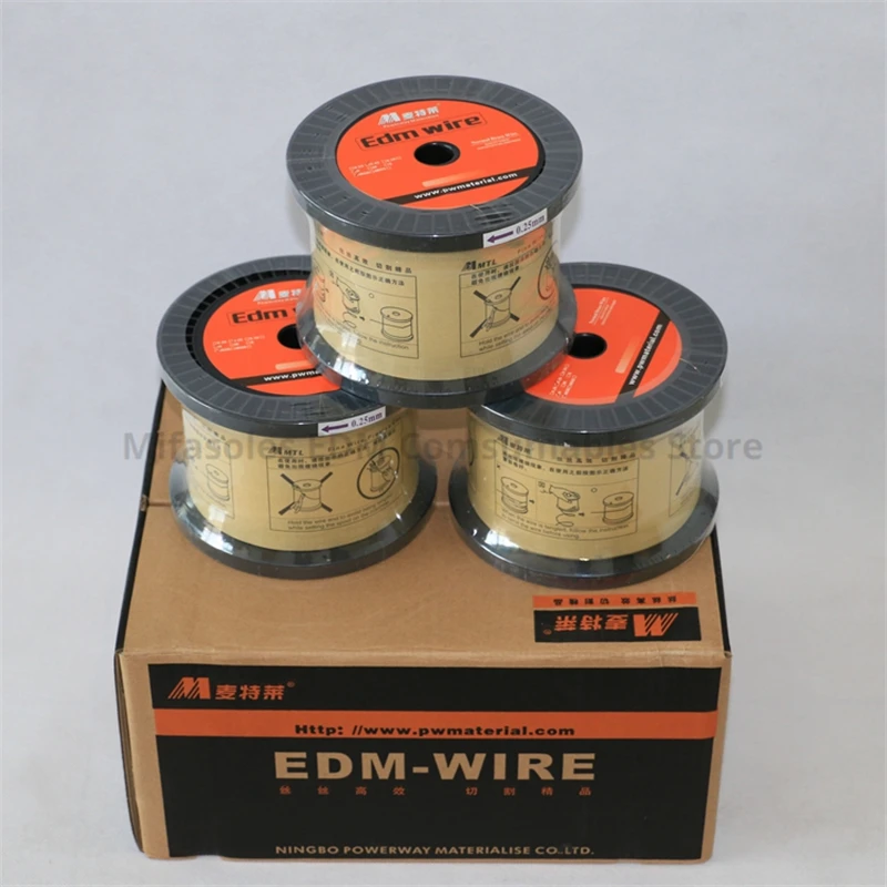 EDM Brass Wire 0.20/0.25/0.30mm Tension Strength From 900N to 1000N