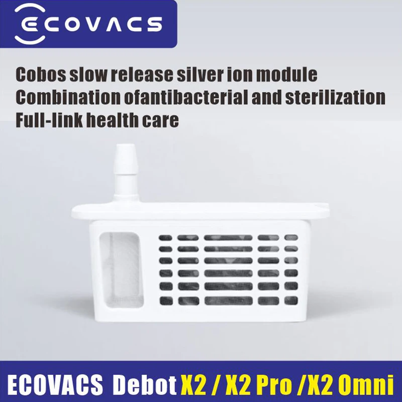 Ecovacs Debot Tanque de Água a Vácuo Módulo Ion Prata Peças Bacteriostáticas Slow-release X2x2 Pro x2 Omni