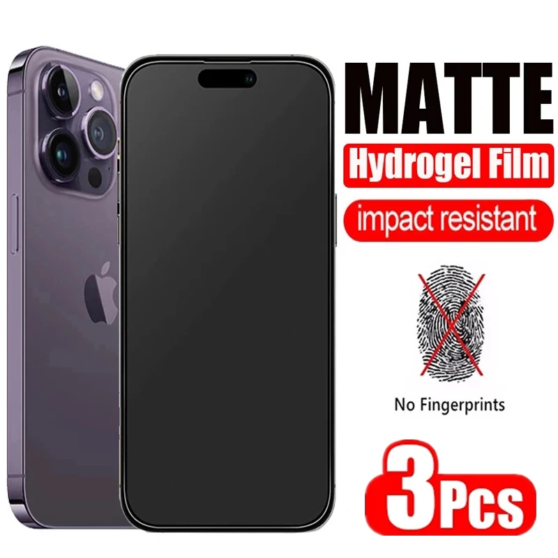 Película de hidrogel para IPhone 11, 12, 13, 14 Pro Max, Mini Protector de  pantalla para IPhone XS Max, XR, X, 6, 7, 8 Plus, SE, no es de vidrio, 3  uds.