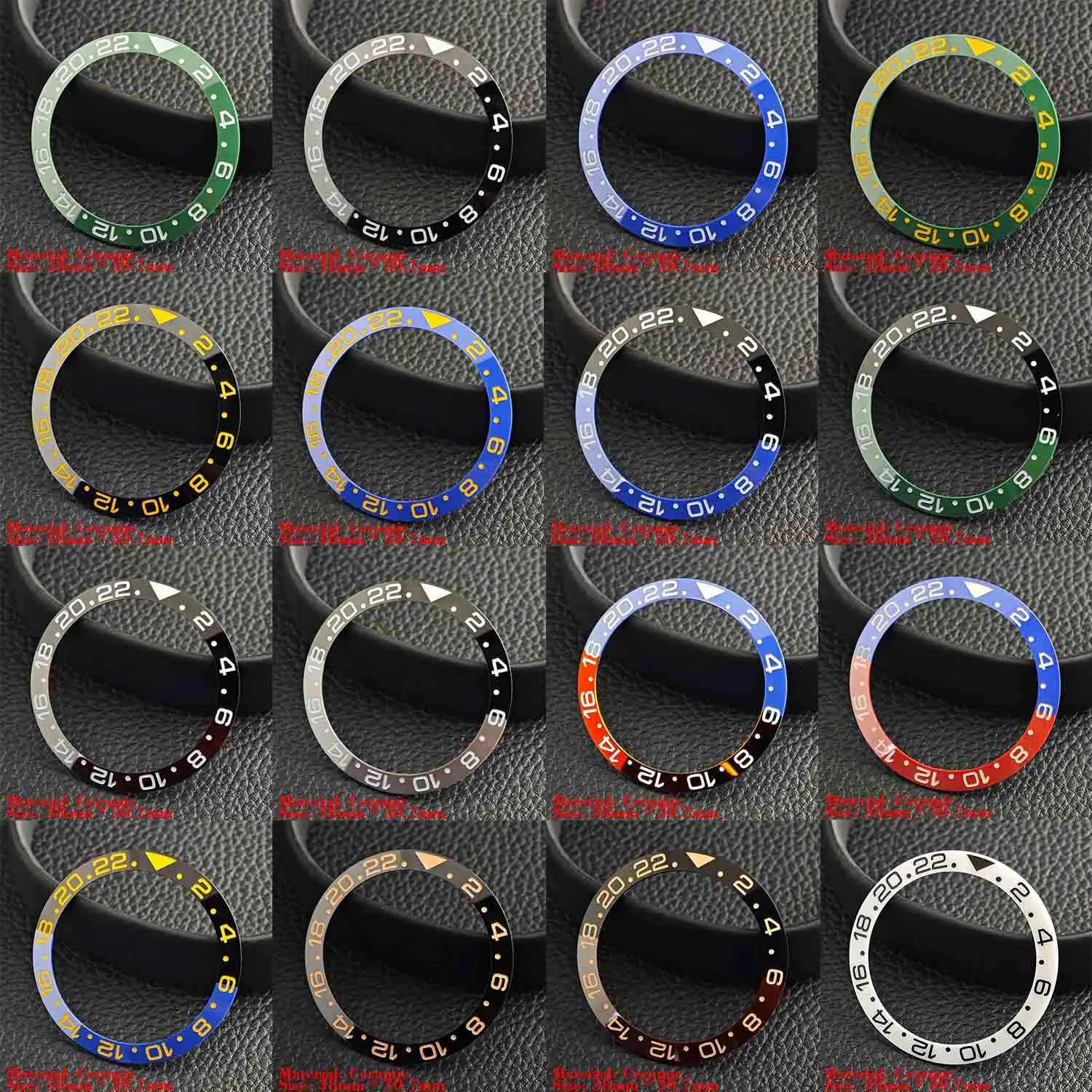 Ceramic Luminous Bezel Insert for Men's Watch - Premium Replacement Accessory