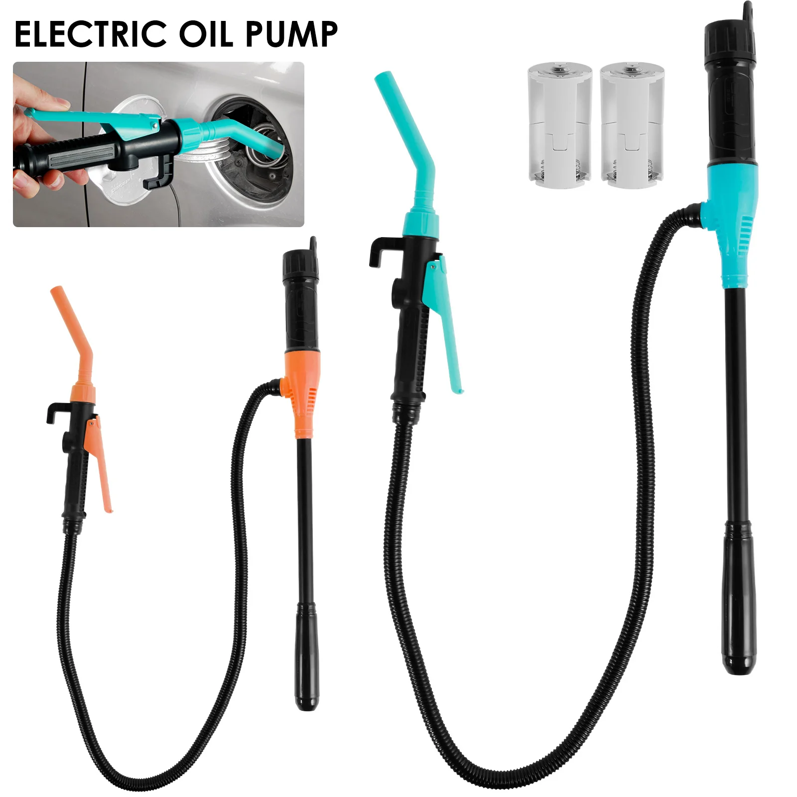 AETLEEMO Portable Power Battery Pump, Up To 2.2 GPM, Battery Operated Liquid Transfer Pump For Gasoline Diesel Oil Fish Tank