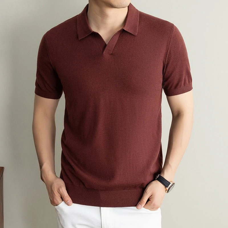 Polo da Uomo 2026 Primavera Estate Nuova Collezione Maglia a Collo con Risvolto Traspirante Manica Corta T-Shirt Uomo - immagine 2