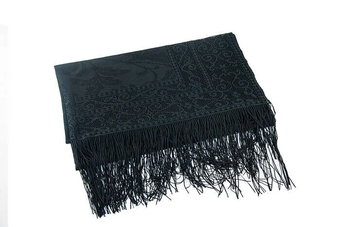 IQRAH Mother's Day Special Cylinder Box Set-Pearl Rosary-Tulle Shawl-Black Color