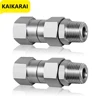 Pressure Washer Swivel 3/8 NPT and M22 14mm Male Thread Fitting Stainless Steel 360° Kink Free Gun to Hose Fitting 4500 PSI 1