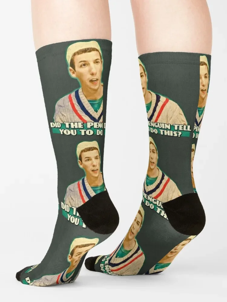 Did the Penguin tell you to do this? Socks heated valentine gift ideas soccer anti-slip with print Men Socks Women's