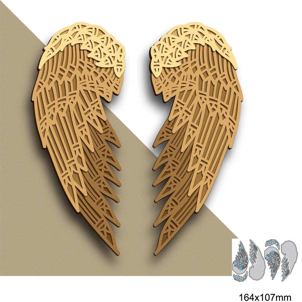 

Металлические пресс-формы «ангельские крылья» для скрапбукинга, новинка 2023, «сделай сам», скрапбукинг, фотоальбом, декоративное тиснение, «сделай сам», бумажная открытка