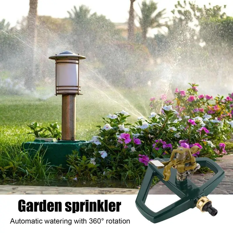 

Automatic Rotating Garden Lawn Water Sprinklers Quick Hose Connection 360 Degree Sprinkler Sprayers Watering Gardening Lawn