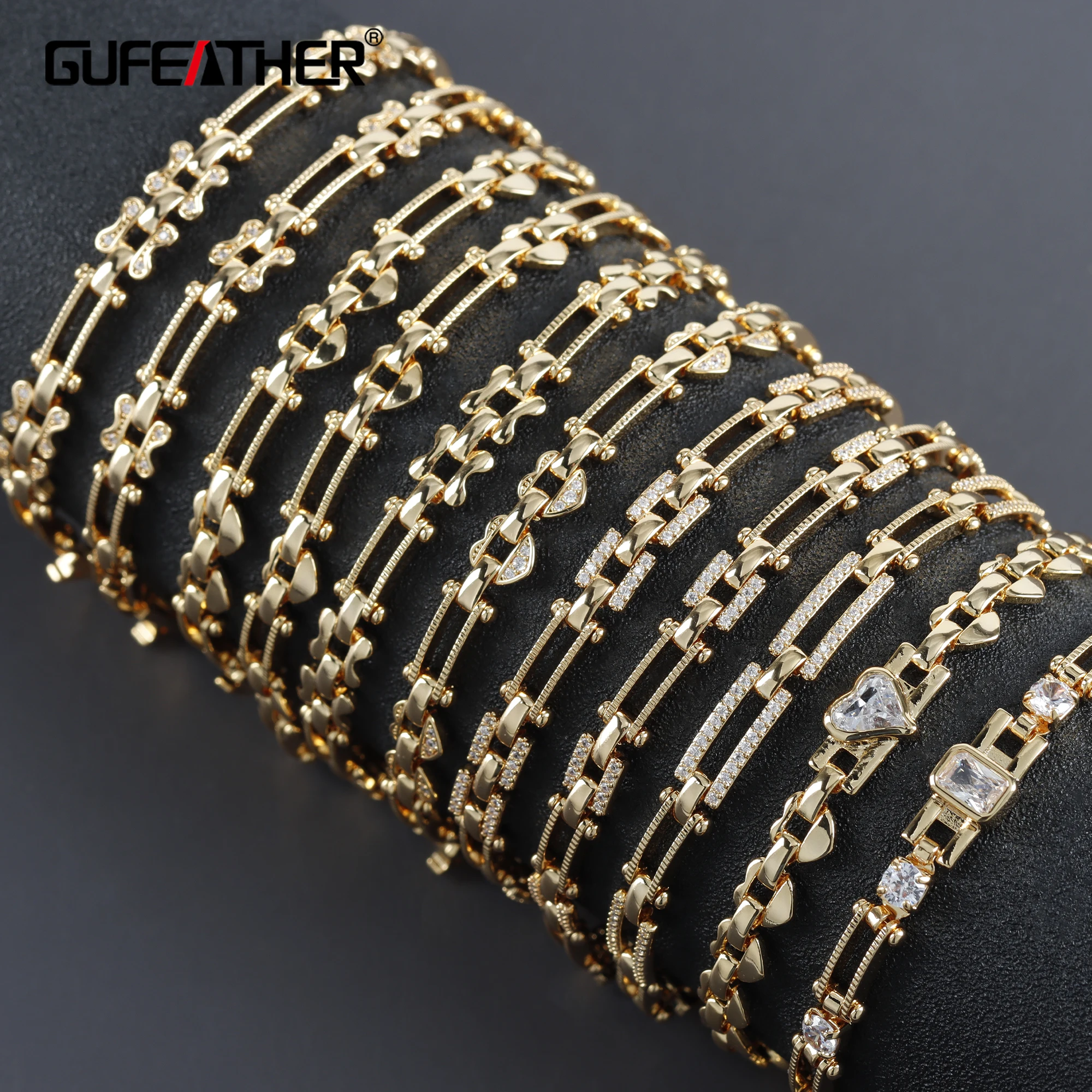 

GUFEATHER MA28,bracelets for women,fashion jewelry,pass REACH,nickel free,18k gold plated,copper,zircon,party girl gift,1pcs/lot