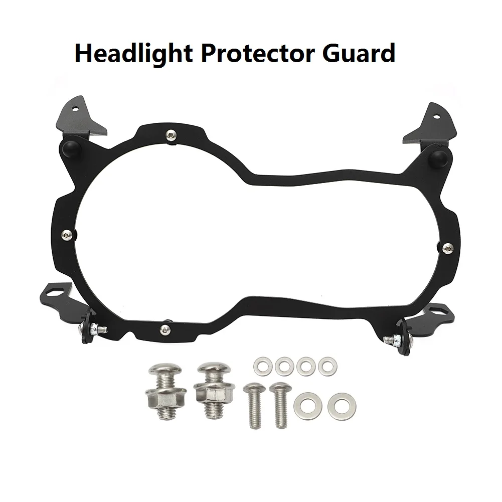 Griglia Protezione Faro Moto Longzhuo | Per R1200GS/R1250GS | Acciaio Inox E Acrilico | Facile Installazione