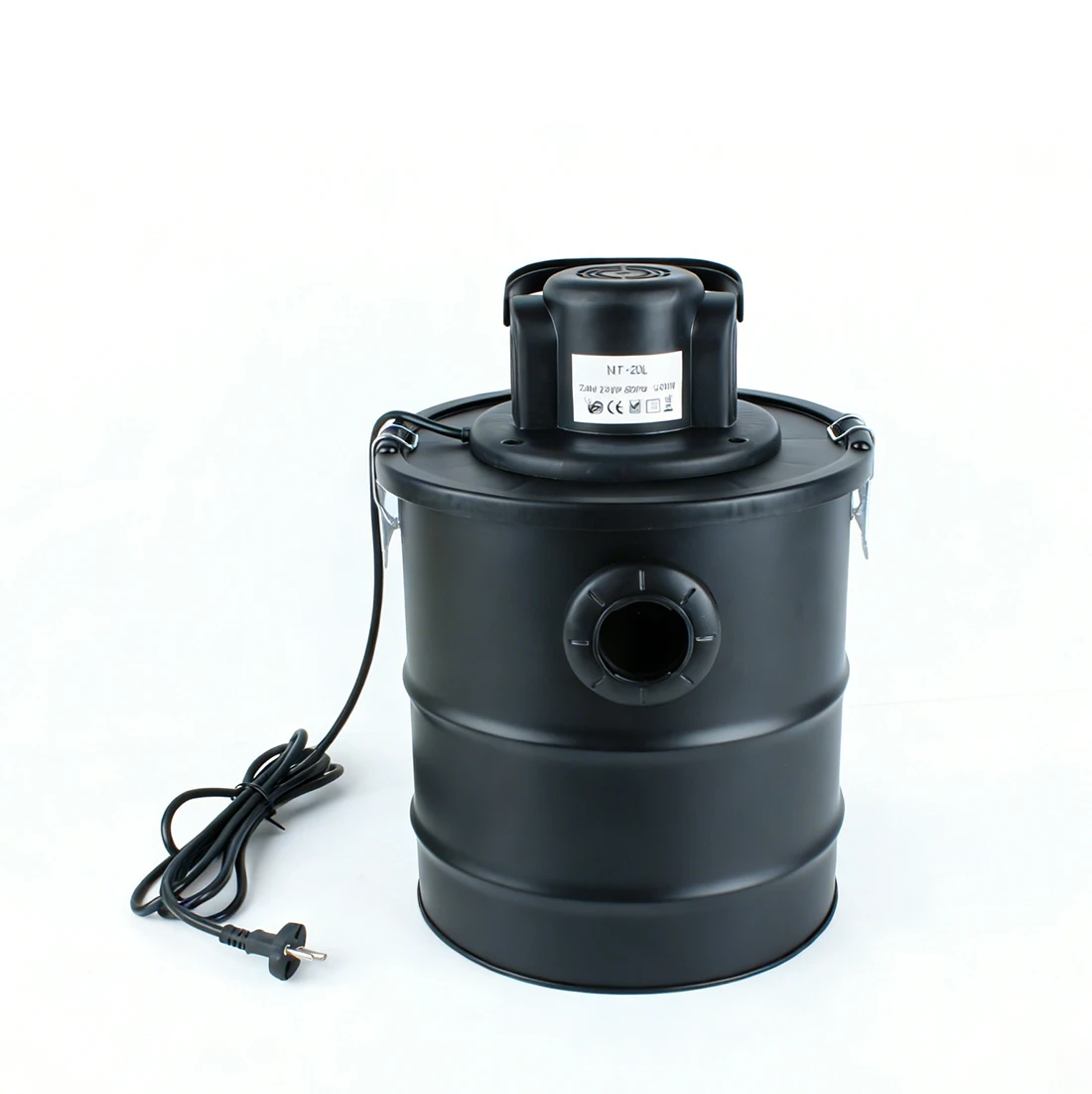 20L Ash Vacuum Cleaner High Temp Resistant Ash Bucket for Fireplace, Stove & Pel