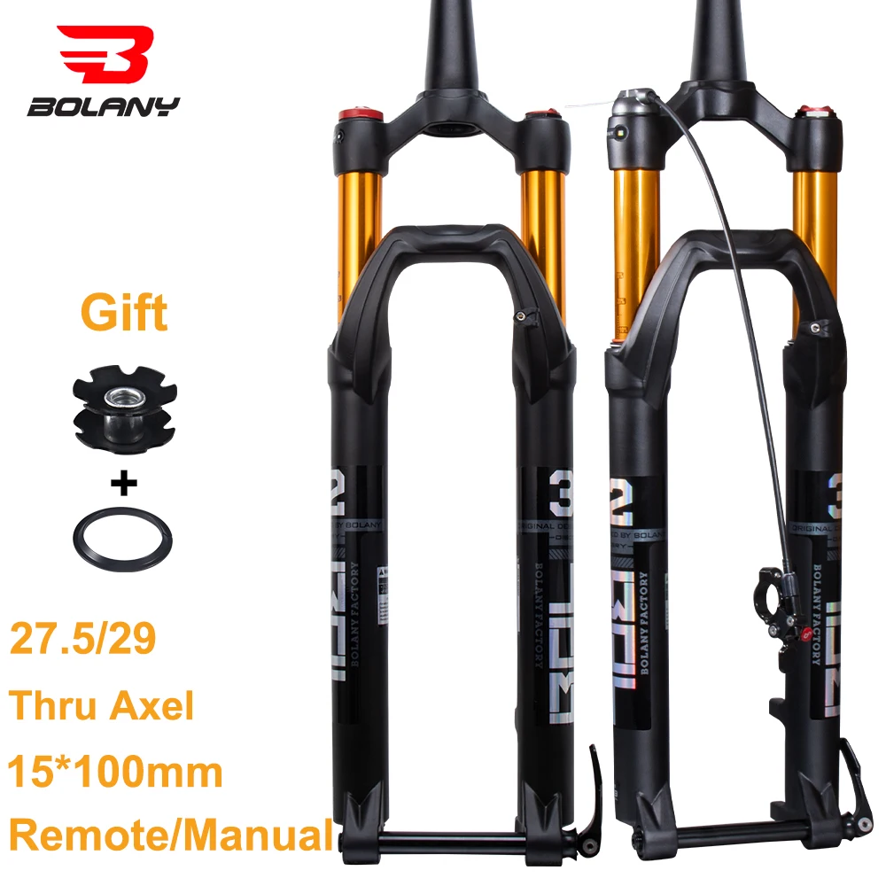 Fourche VTT Suspension Pneumatique Inversée Boost - 34 Mm, Axe Traversant, 140 Mm De Débattement