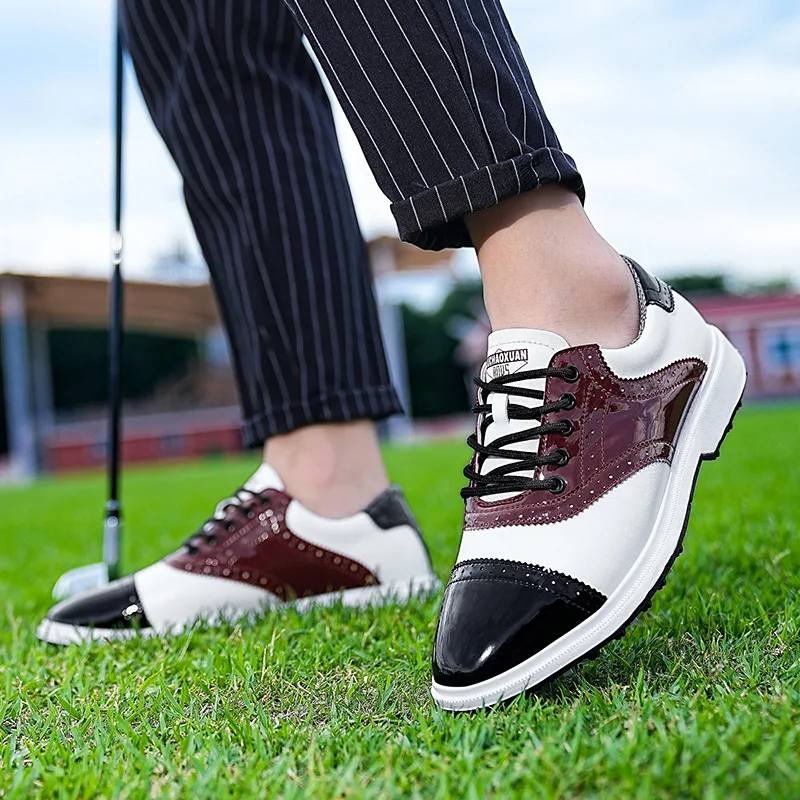 New Men's Golf Shoes Grass Anti slip Golf Training Shoes Classic Fashion Lefu Shoes Outdoor Sports Hiking and Walking Shoes 4