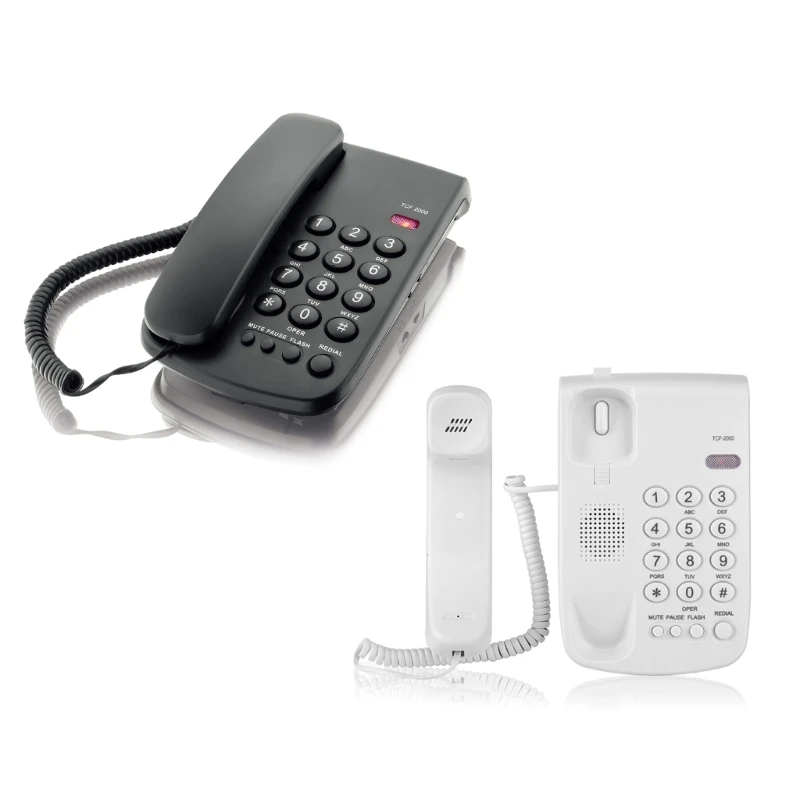 

Desktop Telephone with Redial Fixed Landline Home Offices Hotel Wall Phone Drop Shipping