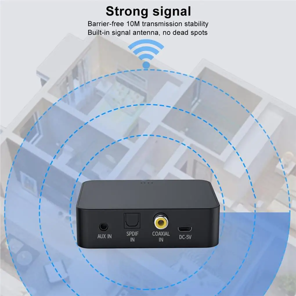 Optical fiber coaxial AUX Bluetooth5.0 Bluetooth Transmitter Audio Adapter for XBOX