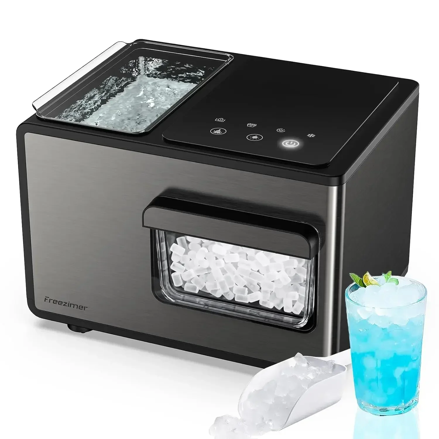 Kitchen suppliesFreezimer Dreamice X3 Nugget Ice Maker Machine Countertop Sonic Ice Kid Friendly Pebble Maker Chewable S