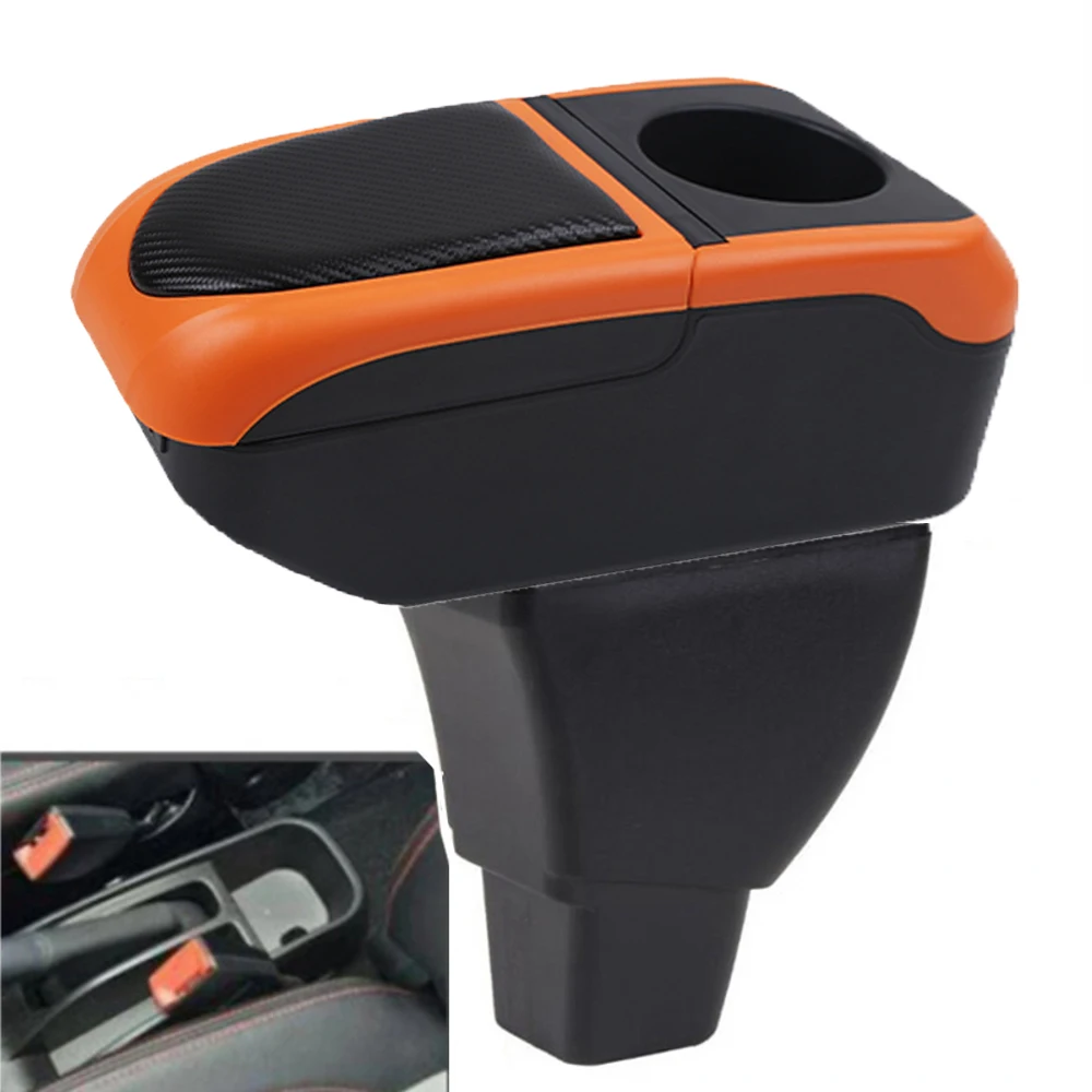 

For Car Toyota Ist Armrest Box Arm Elbow Rest Center Console Storage Case with Cup Holder USB Port