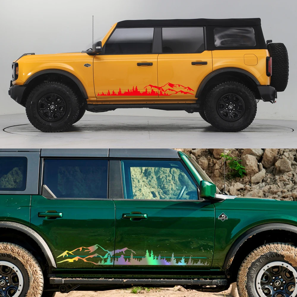 Car Side Stickers For Ford Bronco TRX4 RC TRX 2021 2022 2023