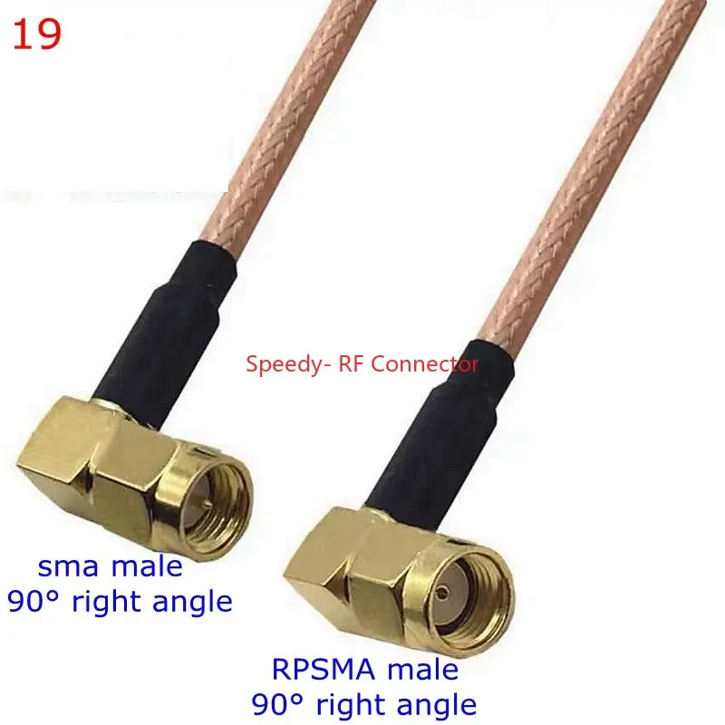 thumbnail image 1 of Kit de conector RG316 SMA a SMA macho hembra, conector RPSMA macho hembra a SMA, para cable de extensión de puente de coleta RG-316 de baja pérdida, 1 of 5