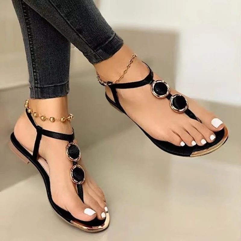 

Women Casual Beach Sandals Outdoor Flat Flip-flop Ipanema Sandal Slip-On Light Comfort Finger Flat Sandalias De Fiesta Elegantes