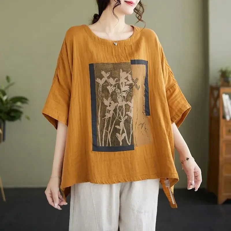 TK2025 Autumn And Winter Women's New Casual Loose Round Lantern Sleeves T-Shirt HZ0108