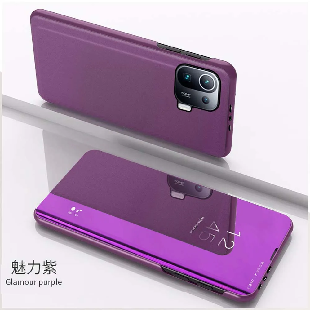 Premium Mirror Flip Phone Case - Luxury Protective Cover