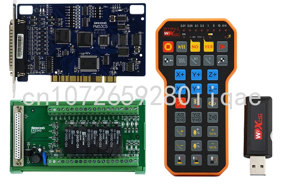 

Комплект PM53C Nc Studio 3-осевой контроллер V8 совместимая с системой управления Weihong USB беспроводная ручка дистанционного управления XHC WHB02