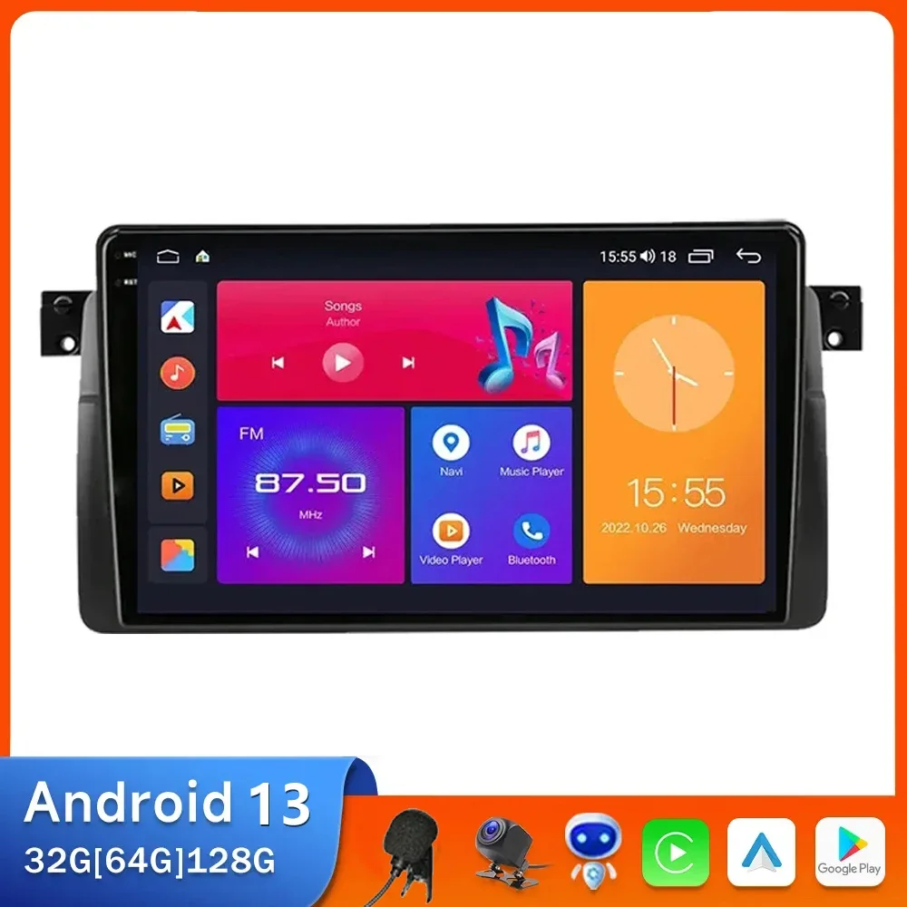 

Android 13.0 Car Radio For BMW E46 M3 1998-2006 Multimedia Video Player 2Din 4G WIFI GPS Navigation Carplay Head unit