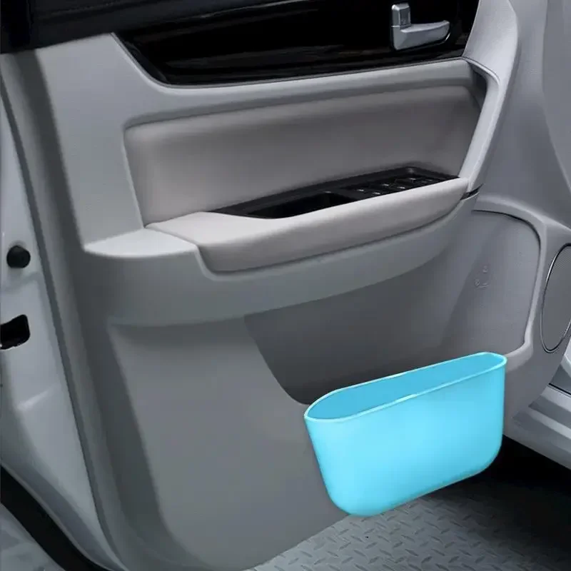 Car Mini Trash Can Universal Small Rubbish Can Car Back Seat Garbage Bin Organizer For Phone Drink Card Storage Box Trash