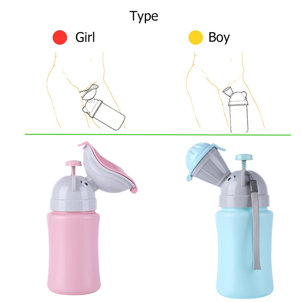 Orinatoio Portatile Femminile – Imbuto Antiperdite In PP, Capacità 600 Ml, Con Coperchio E Anello In Silicone, Per Auto, Campeggio E Viaggi