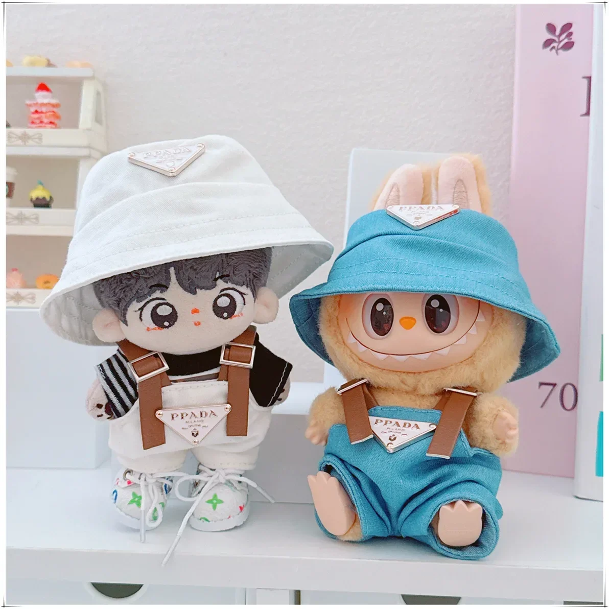 Labubu 17cm V1 V2 Doll Clothes Set – Cute Party Hat, Bib, Pants & Shoes Accessories for Sitting Display & Decoration 5