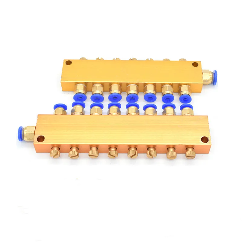 2 3 4 5 6 7 8 9 10 12 Way Adjustable Lube Oil Piston Distributor Separator Manifold Block