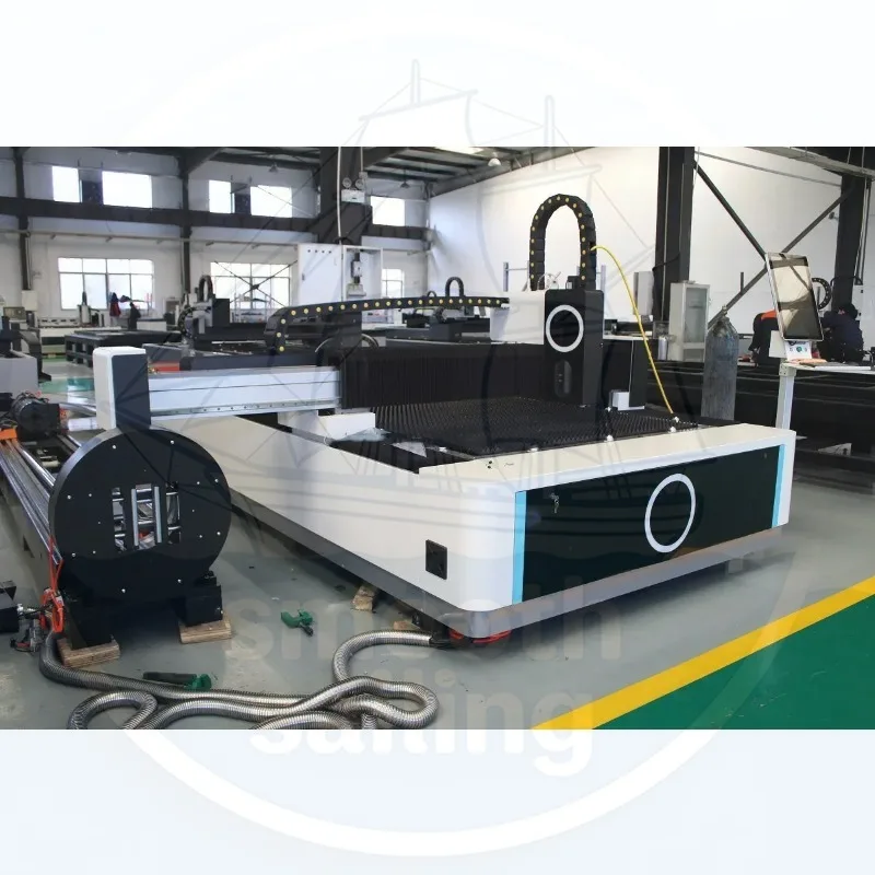 산업용 금속 절단 파이버 레이저 기계, 1000W 1500W 2KW 3KW 옵션 절단 장비
