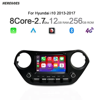 Auto Android 13 Autoradio Per Hyundai Grand i10 2013-2018 Navigazione GPS Stereo CarPlay Auto Lettore Multimediale Bluetooth Wifi RDS